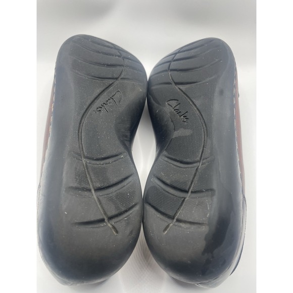 Clarks Women's Ashland Bubble Leather Brown Loafers Size 9 Comfort Tassels - Picture 8 of 9
